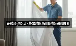 꼼꼼청소-입주,퇴거,화장실청소,쓰레기집청소,곰팡이제거