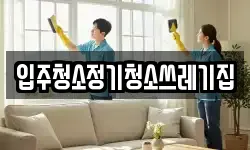 입주청소정기청소쓰레기집
