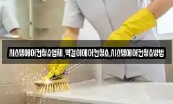 시스템에어컨청소업체,벽걸이에어컨청소,시스템에어컨청소방법