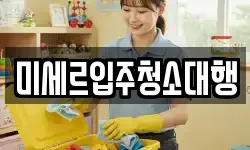 미세르입주청소대행