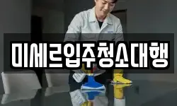 미세르입주청소대행