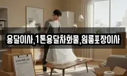 용달이사,1톤용달차화물,원룸포장이사