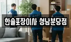 한솔포장이사 성남분당점