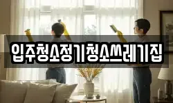 입주청소정기청소쓰레기집