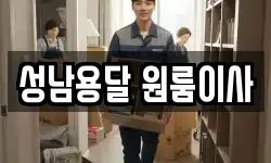 성남용달 원룸이사