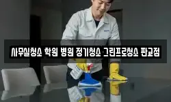 사무실청소 학원 병원 정기청소 그린프로청소 판교점