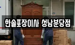 한솔포장이사 성남분당점