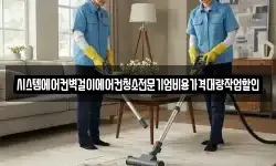 시스템에어컨벽걸이에어컨청소전문기업비용가격대량작업할인