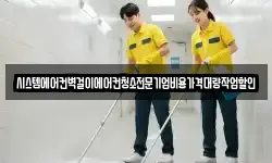 시스템에어컨벽걸이에어컨청소전문기업비용가격대량작업할인