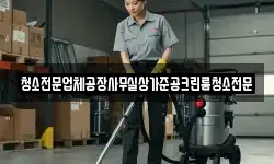 청소전문업체공장사무실상가준공크린룸청소전문
