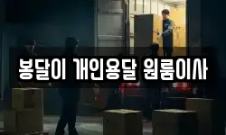 봉달이 개인용달 원룸이사