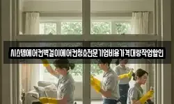 시스템에어컨벽걸이에어컨청소전문기업비용가격대량작업할인