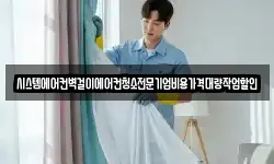 시스템에어컨벽걸이에어컨청소전문기업비용가격대량작업할인