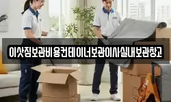 이삿짐보관비용컨테이너보관이사실내보관창고