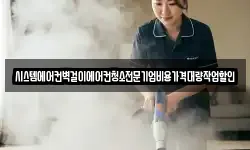 시스템에어컨벽걸이에어컨청소전문기업비용가격대량작업할인