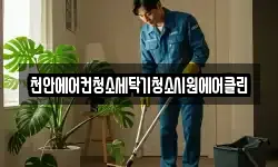 천안에어컨청소세탁기청소시원에어클린
