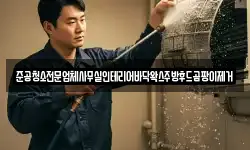 준공청소전문업체사무실인테리어바닥왁스주방후드곰팡이제거