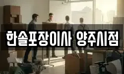 한솔포장이사 양주시점