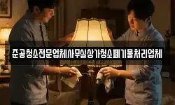 준공청소전문업체사무실상가청소폐기물처리업체