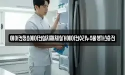 에어컨청소에어컨설치해체철거에어컨수리누수물샘가스충전