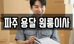 파주 용달 원룸이사