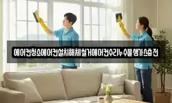에어컨청소에어컨설치해체철거에어컨수리누수물샘가스충전