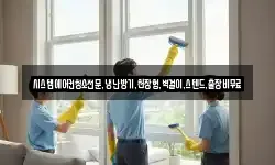 시스템에어컨청소전문,냉난방기,천장형,벽걸이,스텐드,출장비무료