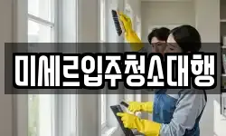 미세르입주청소대행
