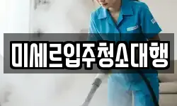 미세르입주청소대행