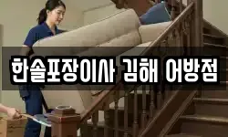 한솔포장이사 김해 어방점