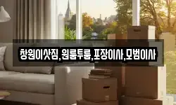 창원이삿짐,원룸투룸,포장이사,모범이사