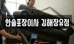 한솔포장이사 김해장유점