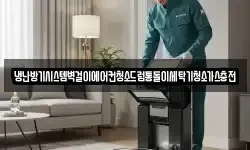 냉난방기시스템벽걸이에어컨청소드럼통돌이세탁기청소가스충전