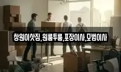 창원이삿짐,원룸투룸,포장이사,모범이사