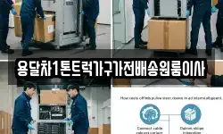 용달차1톤트럭가구가전배송원룸이사