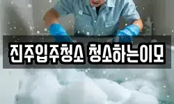 진주입주청소 청소하는이모