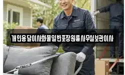 개인용달이사화물일반포장원룸사무실보관이사