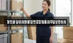 개인용달이사화물일반포장원룸사무실보관이사