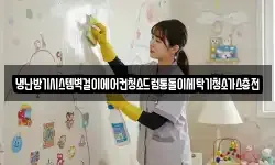 냉난방기시스템벽걸이에어컨청소드럼통돌이세탁기청소가스충전