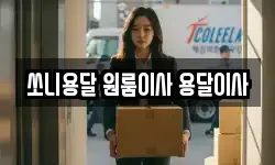 쏘니용달 원룸이사 용달이사