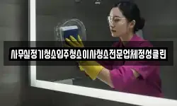 사무실정기청소입주청소이사청소전문업체정성클린