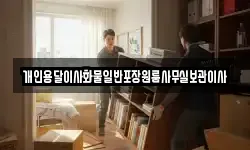 개인용달이사화물일반포장원룸사무실보관이사