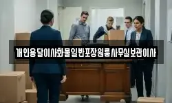 개인용달이사화물일반포장원룸사무실보관이사