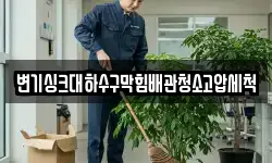 변기싱크대하수구막힘배관청소고압세척