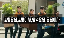 포항용달,포항이사,영덕용달,용달이사