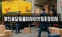 개인용달원룸이사이삿짐포장이사