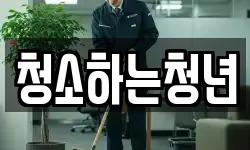 청소하는청년