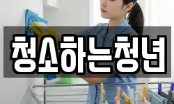 청소하는청년