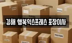 김해 행복익스프레스 포장이사