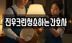 진우크린청소하는간호사